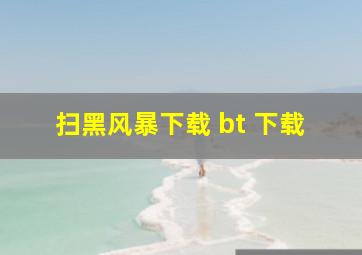 扫黑风暴下载 bt 下载